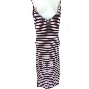 Topshop Striped Bodycon Tank Dress